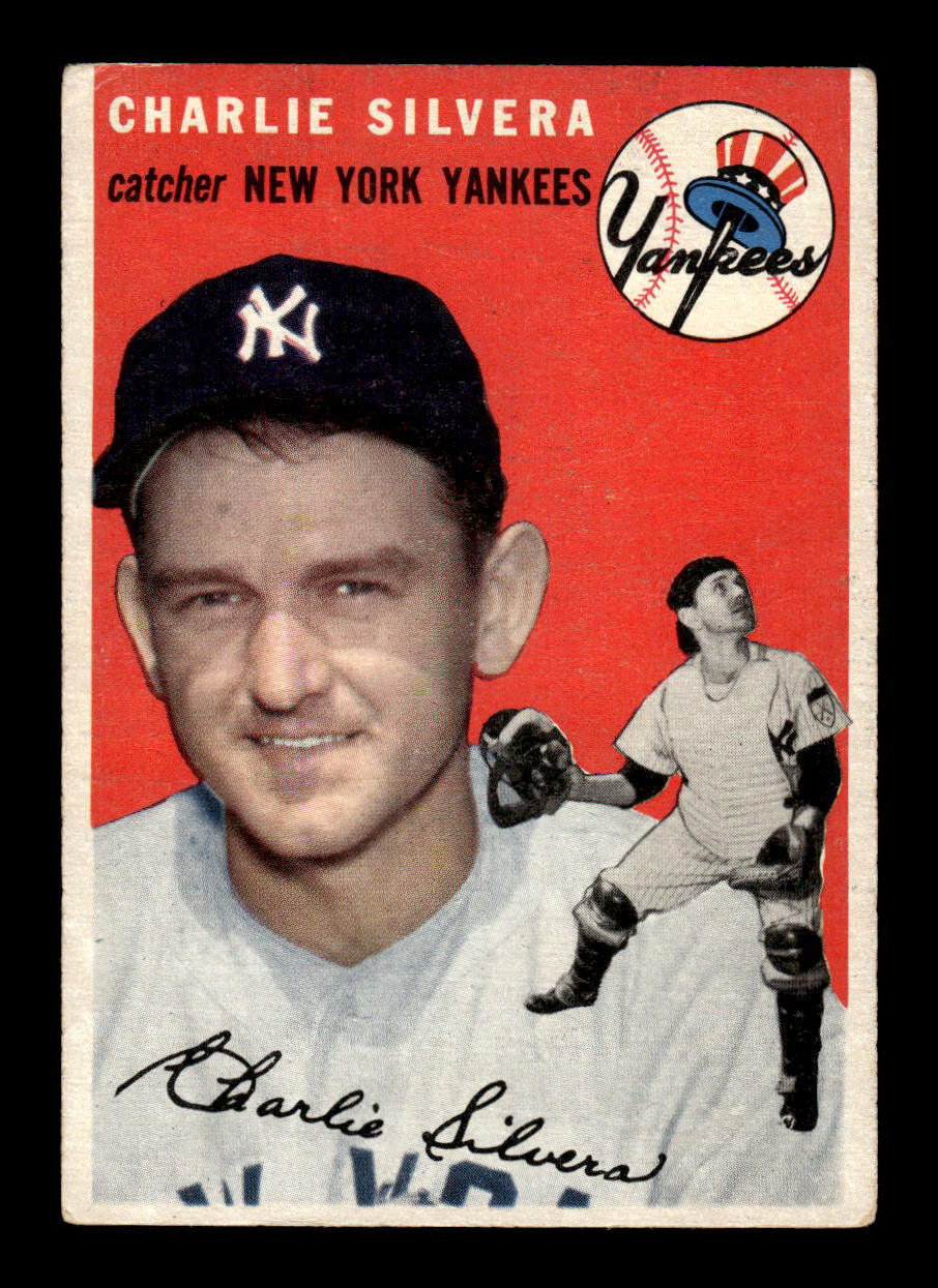 1954 Topps #96 Charlie Silvera New York Yankees VG 54T10007778