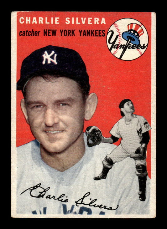 1954 Topps #96 Charlie Silvera New York Yankees VG 54T10007778