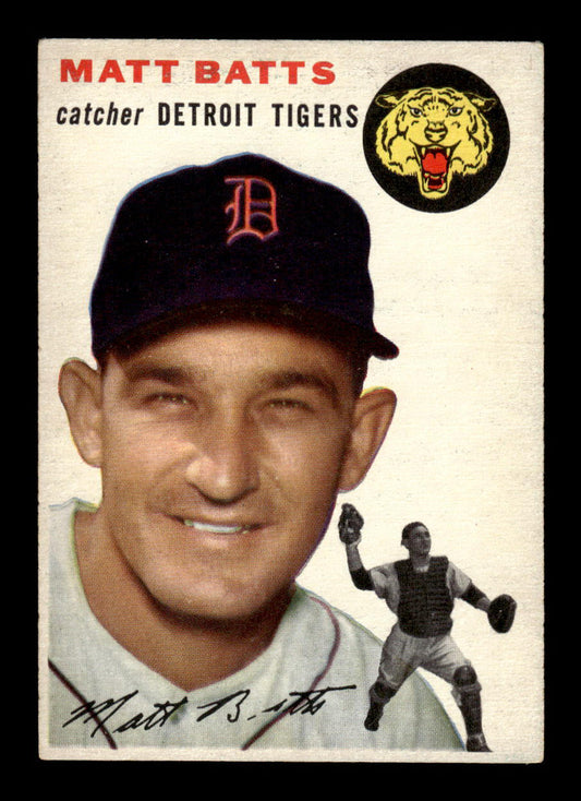 1954 Topps #88 Matt Batts Detroit Tigers VG 54T10007787