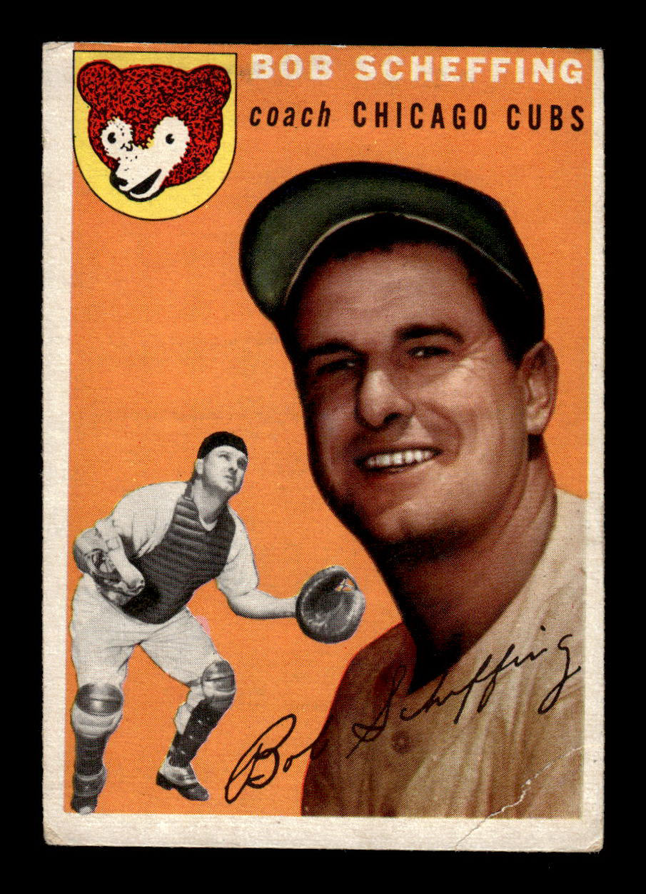 1954 Topps #76 Bob Scheffing Chicago Cubs VG 54T10007797