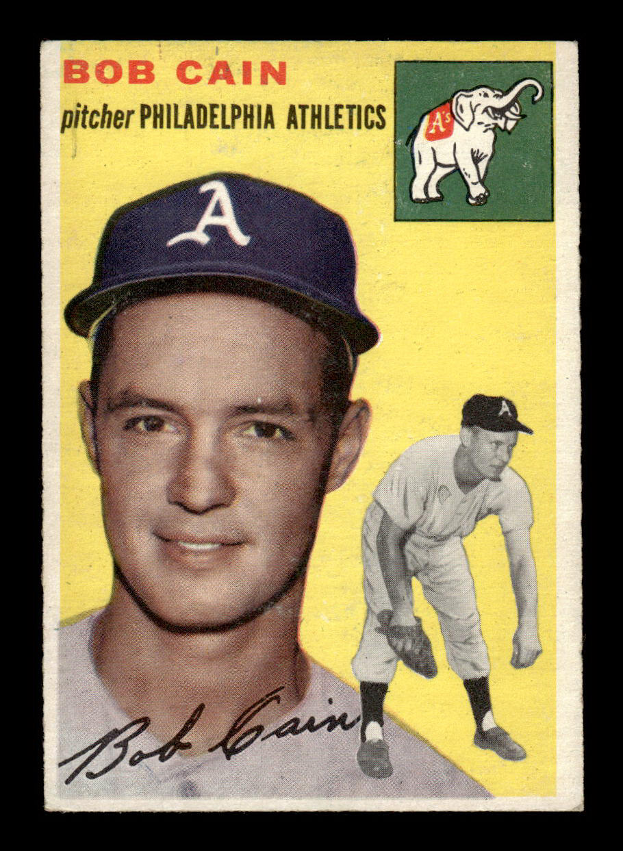 1954 Topps #61 Bob Cain Philadelphia Athletics VG 54T10007804