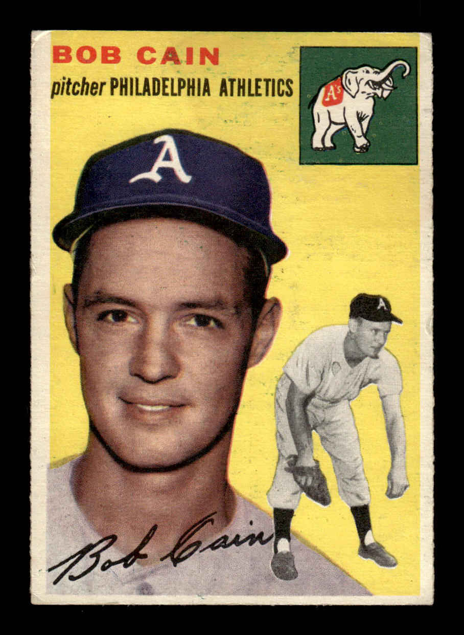 1954 Topps #61 Bob Cain Philadelphia Athletics VG 54T10007808