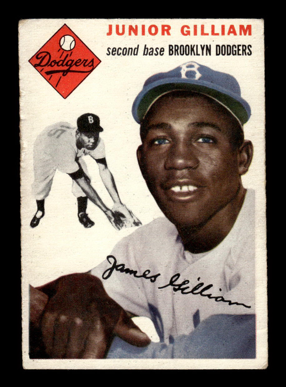 1954 Topps #35 Junior Gilliam Brooklyn Dodgers VG 54T10007837