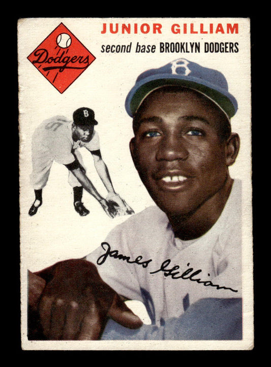 1954 Topps #35 Junior Gilliam Brooklyn Dodgers VG 54T10007837
