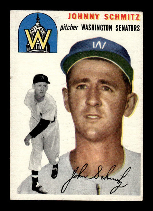 1954 Topps #33 Johnny Schmitz Washington Senators VG 54T10007840