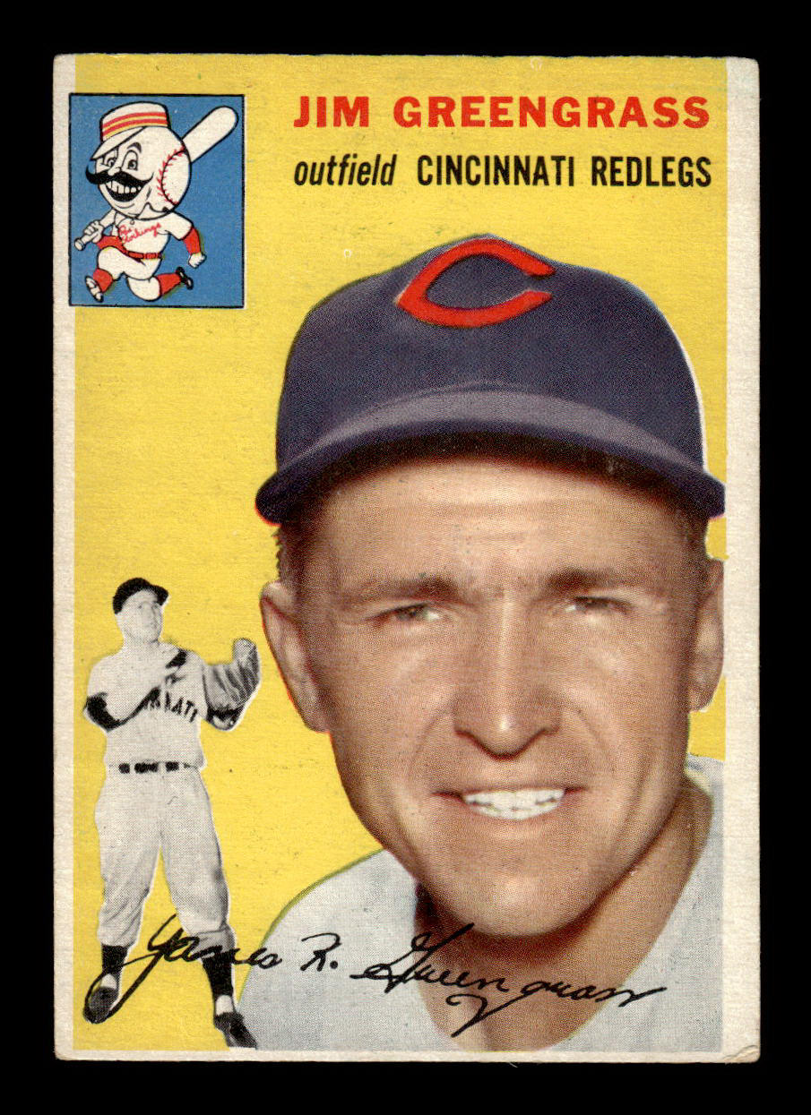 1954 Topps #22 Jim Greengrass Cincinnati Redlegs VG 54T10007853