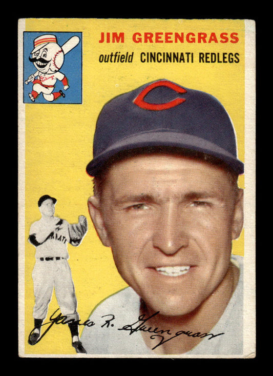 1954 Topps #22 Jim Greengrass Cincinnati Redlegs VG 54T10007853