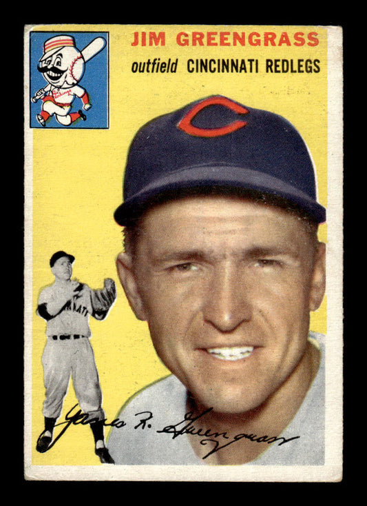 1954 Topps #22 Jim Greengrass Cincinnati Redlegs VG 54T10007854