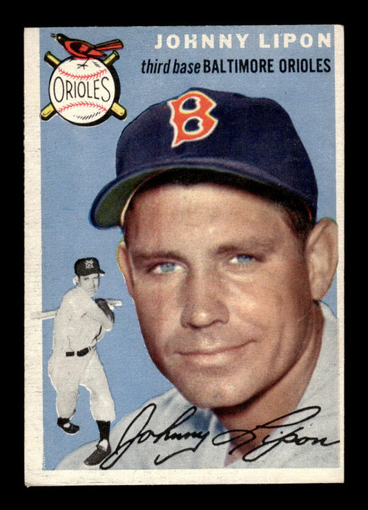 1954 Topps #19 Johnny Lipon Chicago White Sox VG 54T10007858