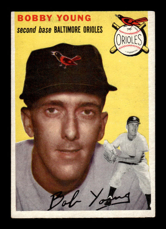1954 Topps #8 Bobby Young Baltimore Orioles VG 54T10007868