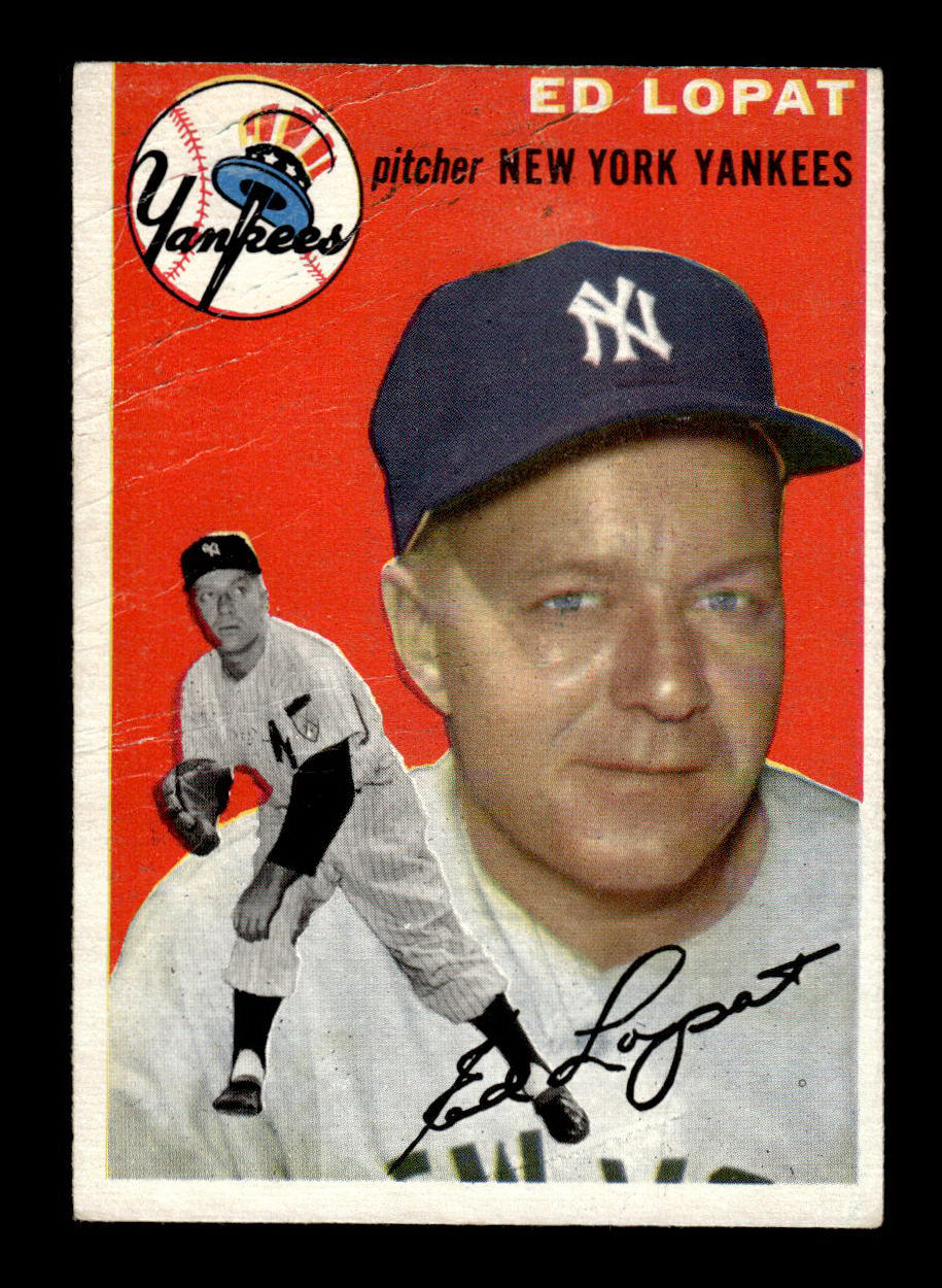 1954 Topps #5 Ed Lopat New York Yankees VG 54T10007875