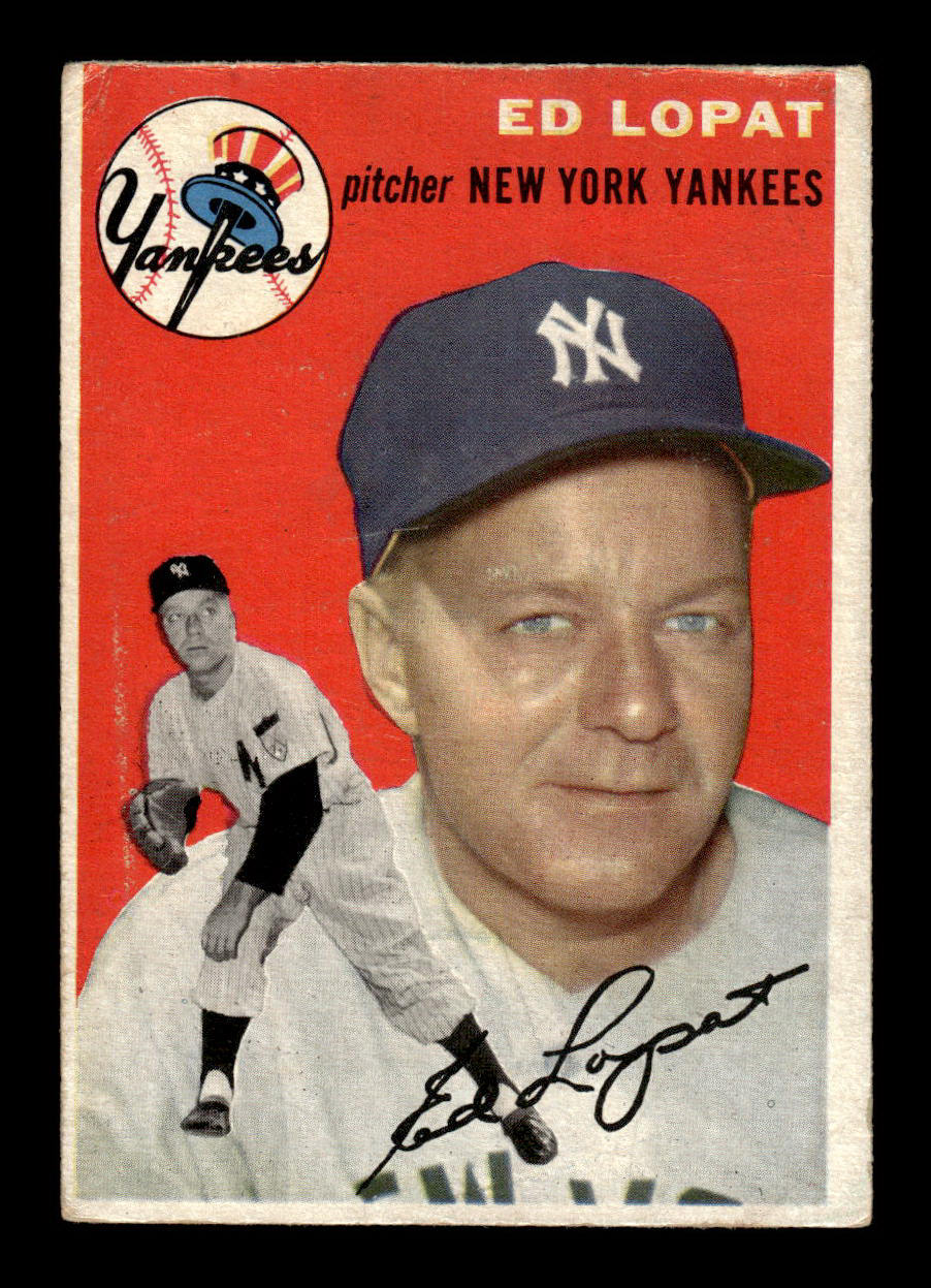 1954 Topps #5 Ed Lopat New York Yankees VG 54T10007876