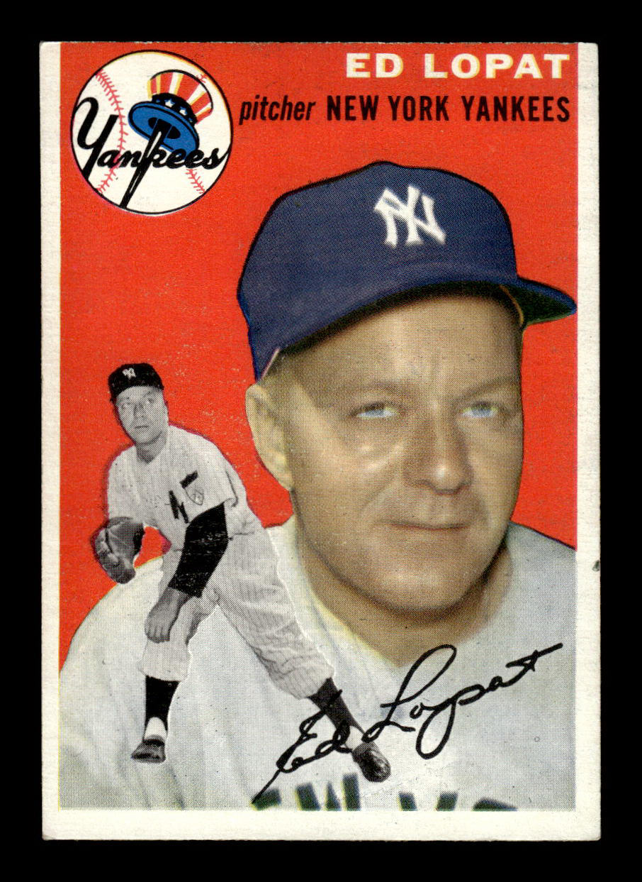 1954 Topps #5 Ed Lopat New York Yankees VG 54T10007877