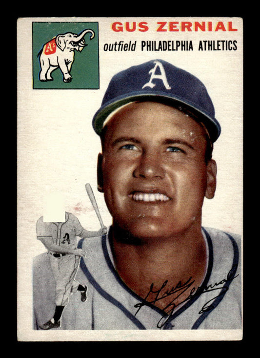1954 Topps #2 Gus Zernial Philadelphia Athletics VG 54T10007880