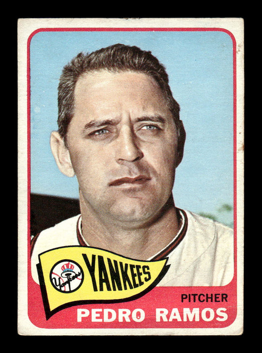 1965 Topps #13 Pedro Ramos New York Yankees VG 54T10007888