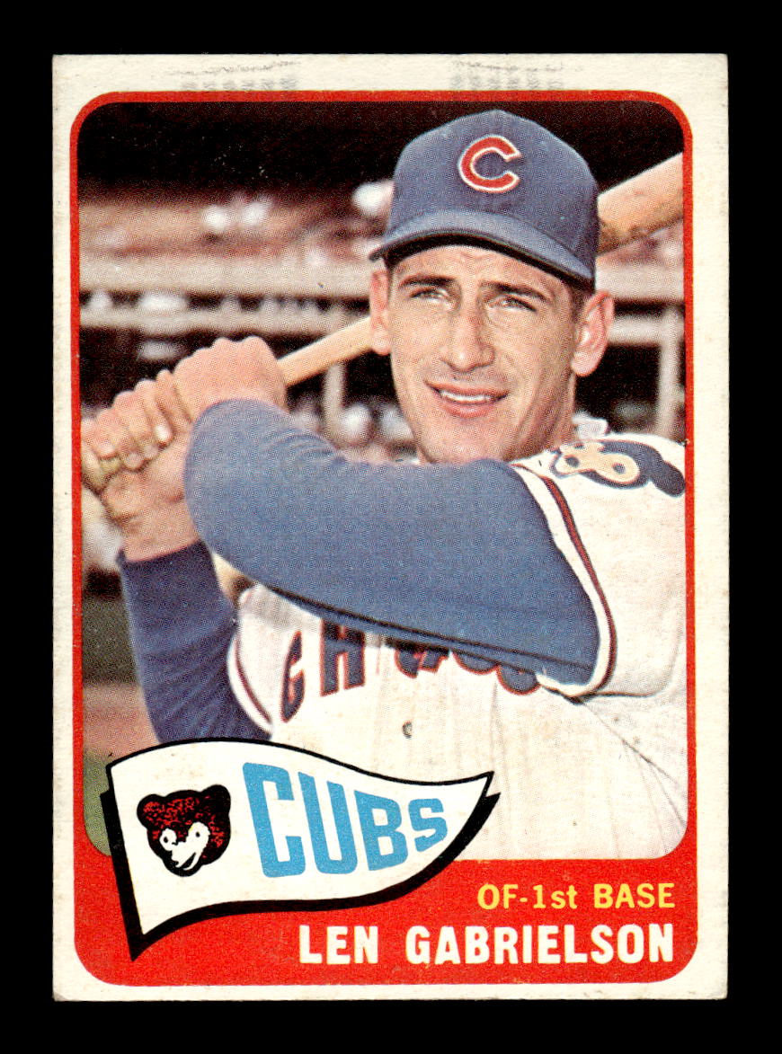 1965 Topps #14 Len Gabrielson Chicago Cubs EX 54T10007889