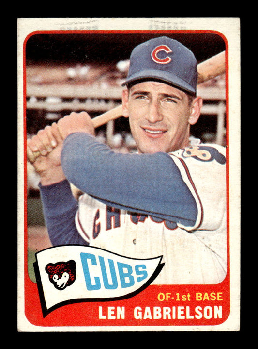 1965 Topps #14 Len Gabrielson Chicago Cubs EX 54T10007889