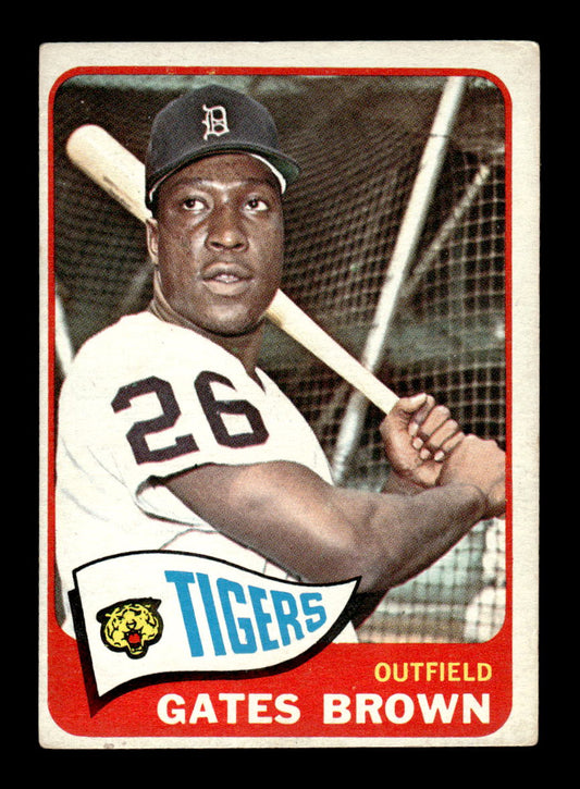 1965 Topps #19 Gates Brown Detroit Tigers VG 54T10007892