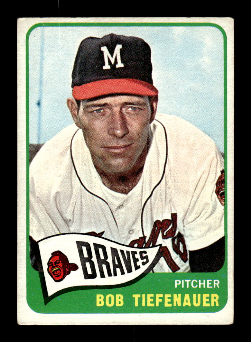1965 Topps #23 Bob Tiefenauer Milwaukee Braves VG 54T10007896