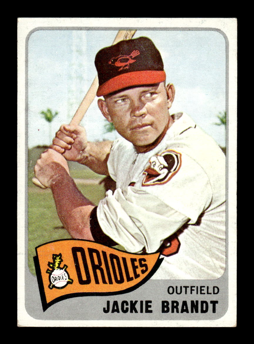 1965 Topps #33 Jackie Brandt Baltimore Orioles VG 54T10007903