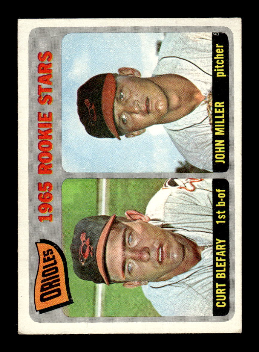 1965 Topps #49 Orioles 1965 Rookie Stars Curt Blefary John Miller EX 54T10007917