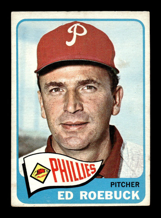 1965 Topps #52 Ed Roebuck Philadelphia Phillies VG 54T10007918