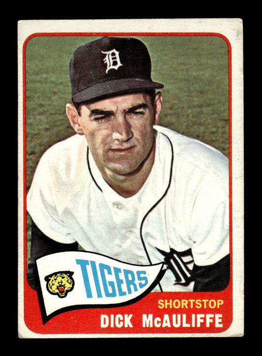 1965 Topps #53 Dick McAuliffe Detroit Tigers VG 54T10007919