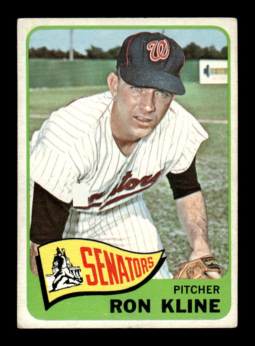 1965 Topps #56 Ron Kline Washington Senators VG 54T10007921
