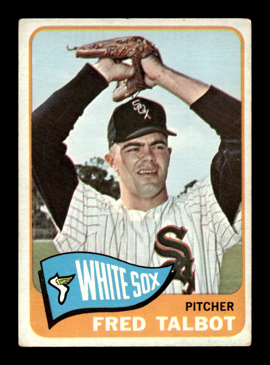 1965 Topps #58 Fred Talbot Chicago White Sox VG 54T10007922