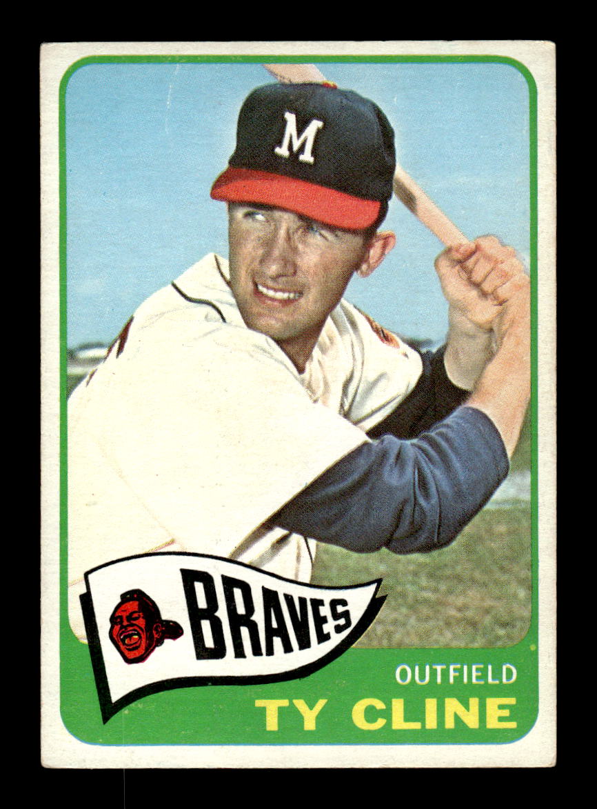 1965 Topps #63 Ty Cline Milwaukee Braves VG 54T10007927