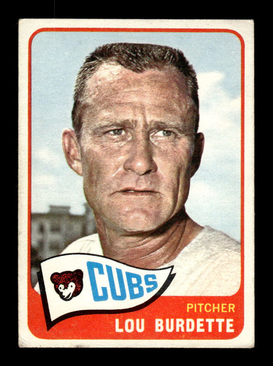 1965 Topps #64 Lew Burdette Chicago Cubs VG 54T10007928