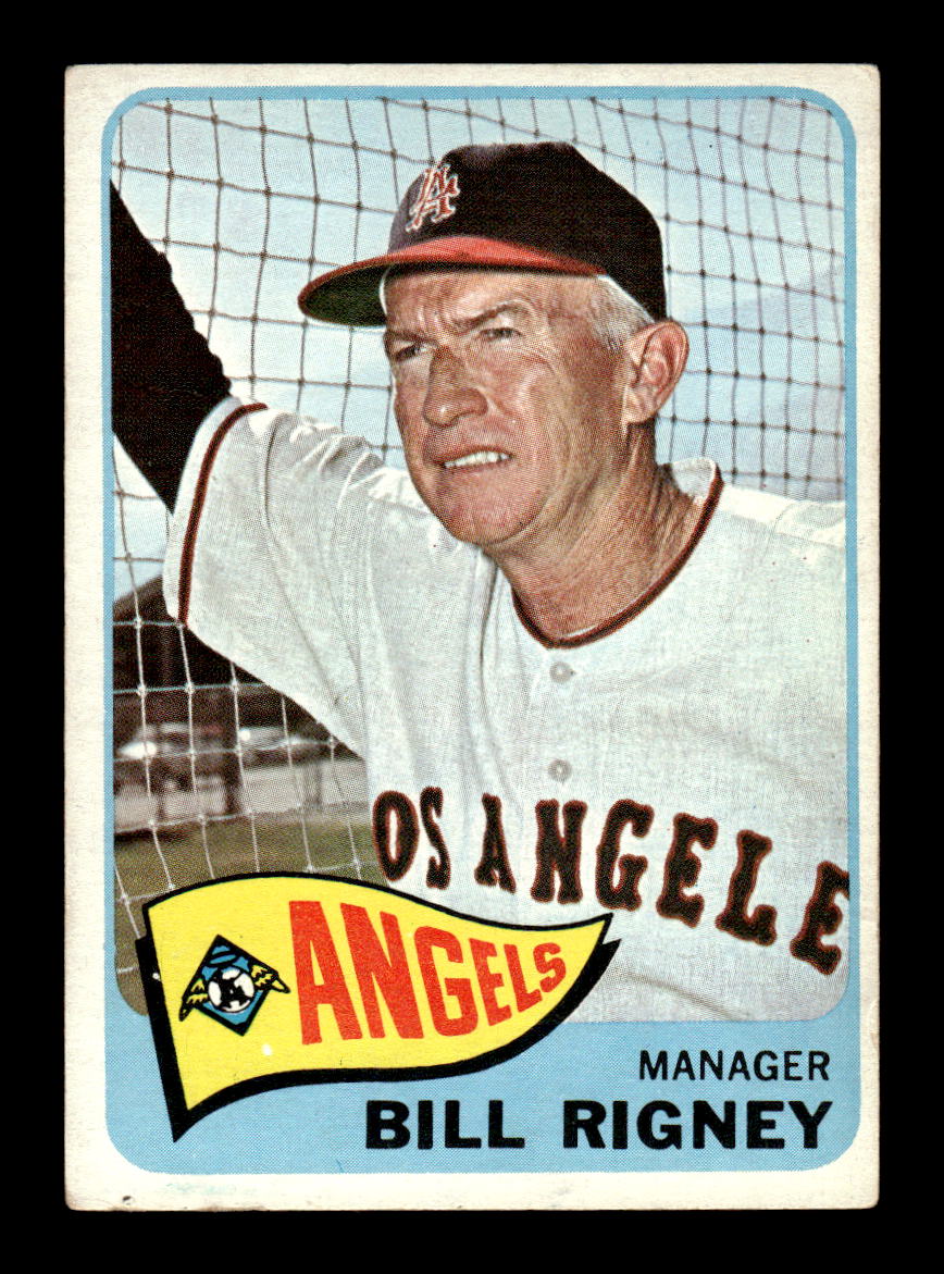 1965 Topps #66 Bill Rigney Los Angeles Angels VG 54T10007930