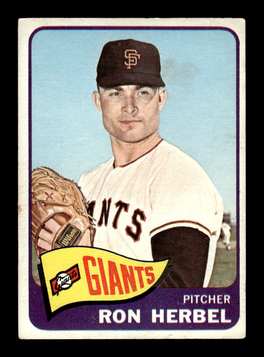 1965 Topps #84 Ron Herbel San Francisco Giants VG 54T10007940