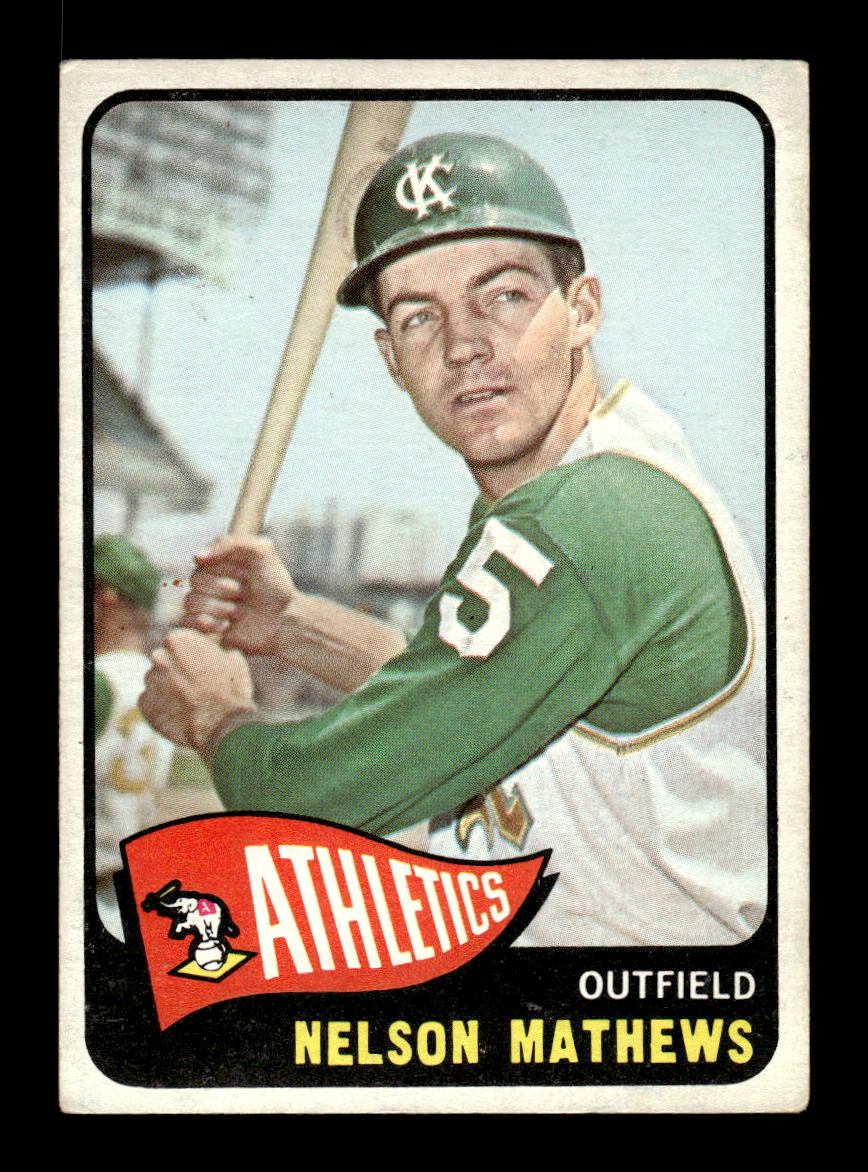 1965 Topps #87 Nelson Mathews Kansas City Athletics VG 54T10007943