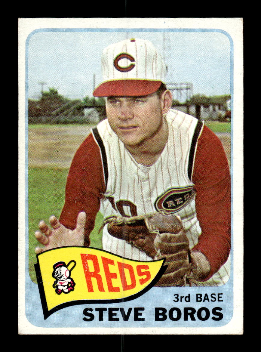 1965 Topps #102 Steve Boros Cincinnati Reds VG 54T10007953