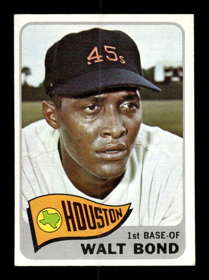 1965 Topps #109 Walt Bond Houston Colt .45s VG 54T10007960