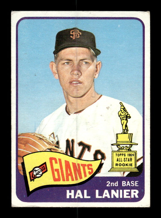 1965 Topps #118 Hal Lanier San Francisco Giants VG 54T10007962