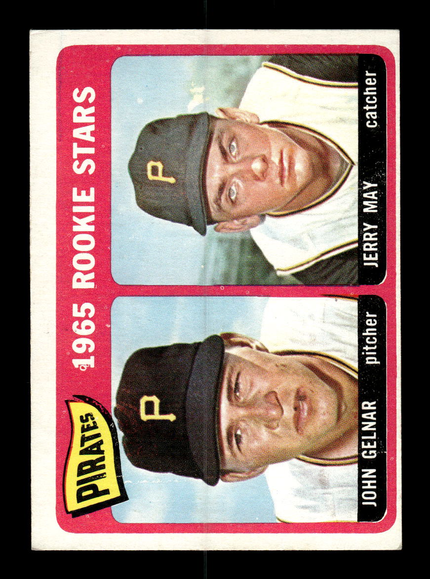 1965 Topps #143 Pirates 1965 Rookie Stars John Gelnar Jerry May VG 54T10007967