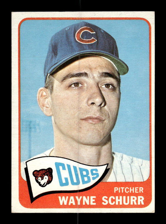 1965 Topps #149 Wayne Schurr Chicago Cubs VG 54T10007971