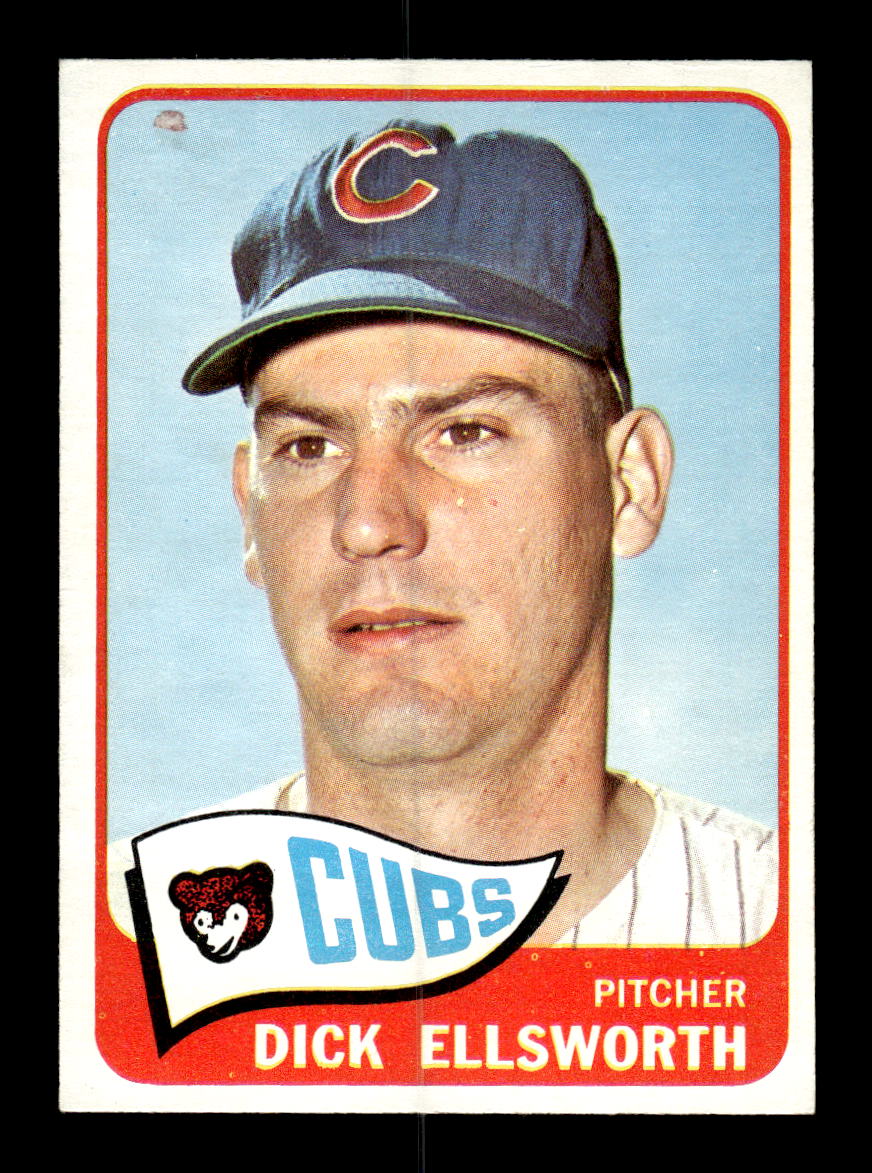 1965 Topps #165 Dick Ellsworth Chicago Cubs VG 54T10007980