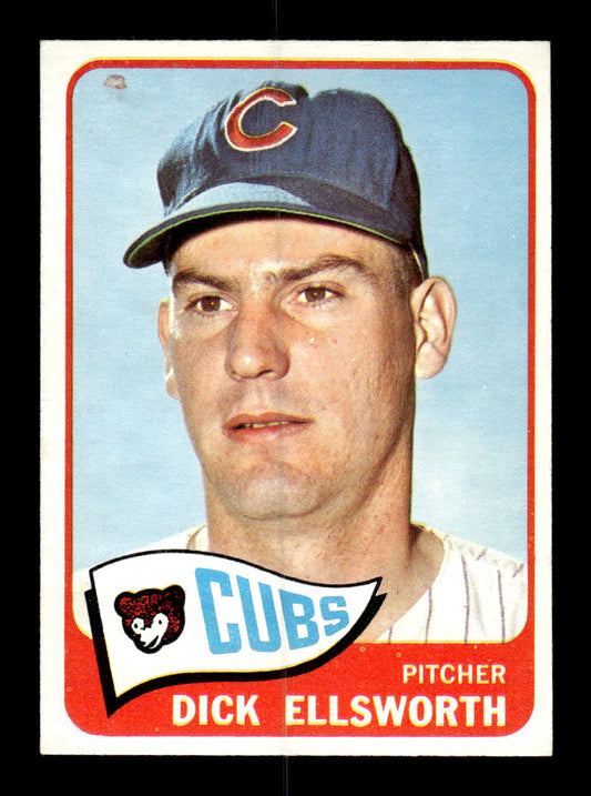 1965 Topps #165 Dick Ellsworth Chicago Cubs VG 54T10007980