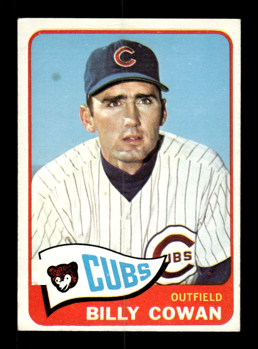 1965 Topps #186 Billy Cowan Chicago Cubs VG 54T10007991