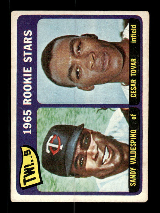 1965 Topps #201 Twins 1965 Rookie Stars Valdespino Tovar VG 54T10007994