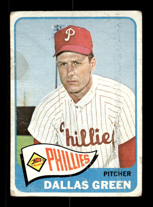 1965 Topps #203 Dallas Green Philadelphia Phillies Poor 54T10007995