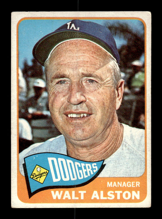 1965 Topps #217 Walt Alston Los Angeles Dodgers VG 54T10008001