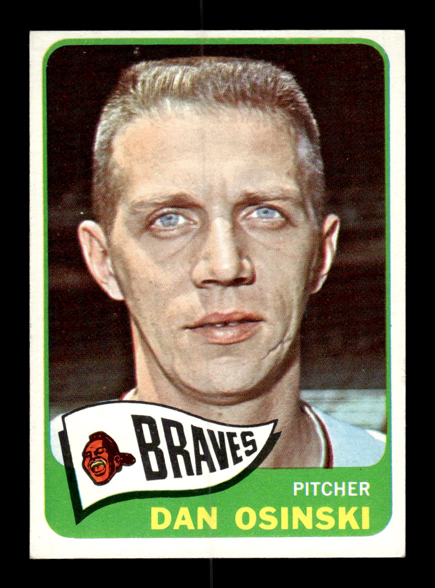 1965 Topps #223 Dan Osinski Milwaukee Braves VG 54T10008006