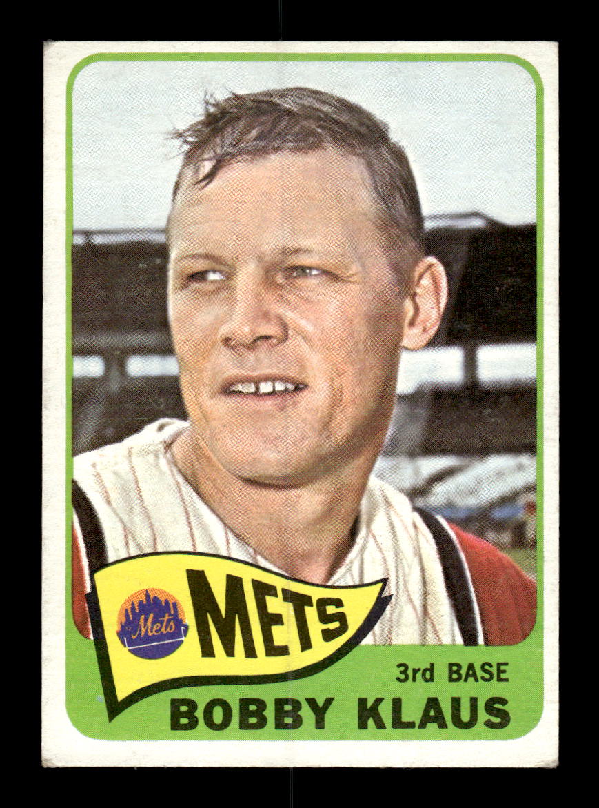 1965 Topps #227 Bobby Klaus New York Mets VG 54T10008009