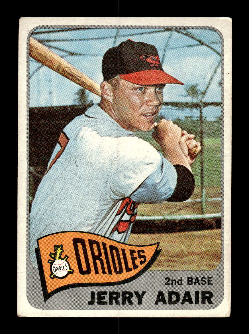 1965 Topps #231 Jerry Adair Baltimore Orioles VG 54T10008012