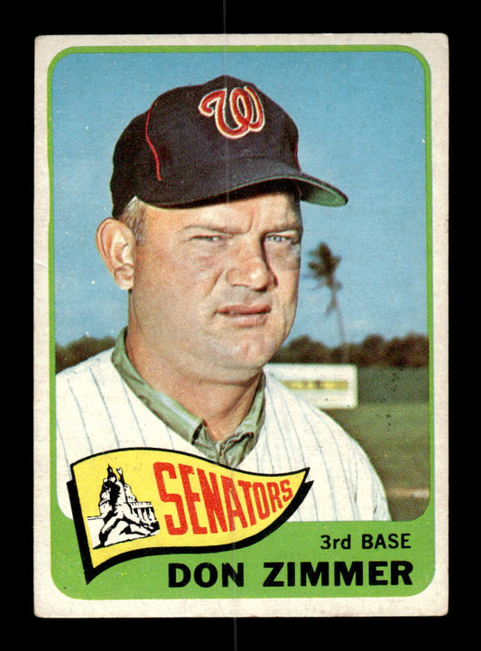 1965 Topps #233 Don Zimmer Washington Senators VG 54T10008014