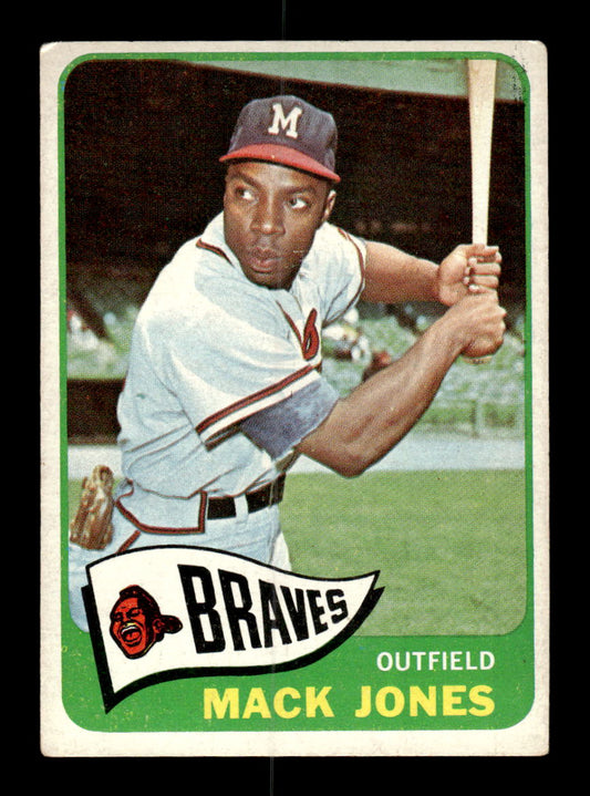 1965 Topps #241 Mack Jones Milwaukee Braves VG 54T10008018